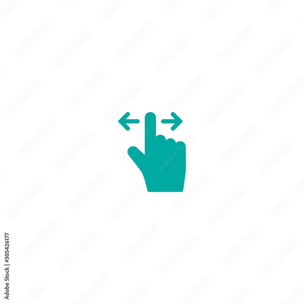Swipe or scroll icon. Pointing hand with arrow. Swipe or scroll icon. Pointing hand with arrow.