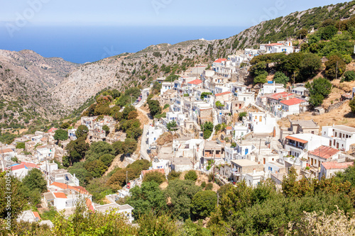 Obraz na płótnie Panoramic of the mountains of the islands of Greece w salonie