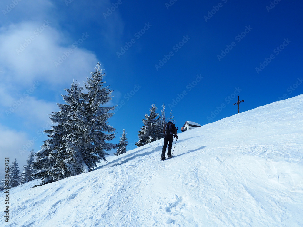 Schneeschuhtour auf den Spitzstein (Bayern)