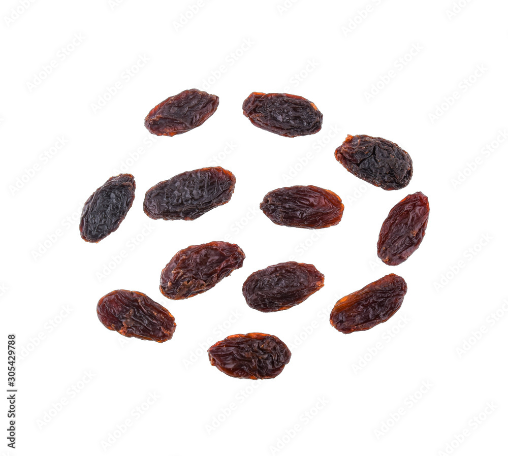 Raisins isolated on white background Raisins isolated on white background