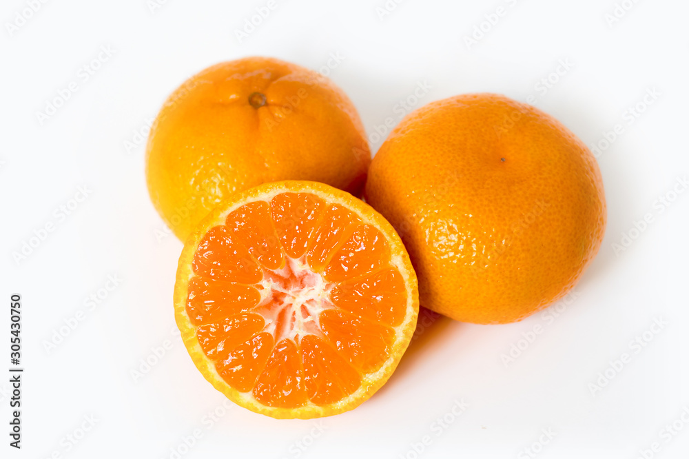 tangerine or mandarin fruit isolated on white background cutout tangerine or mandarin fruit isolated on white background cutout