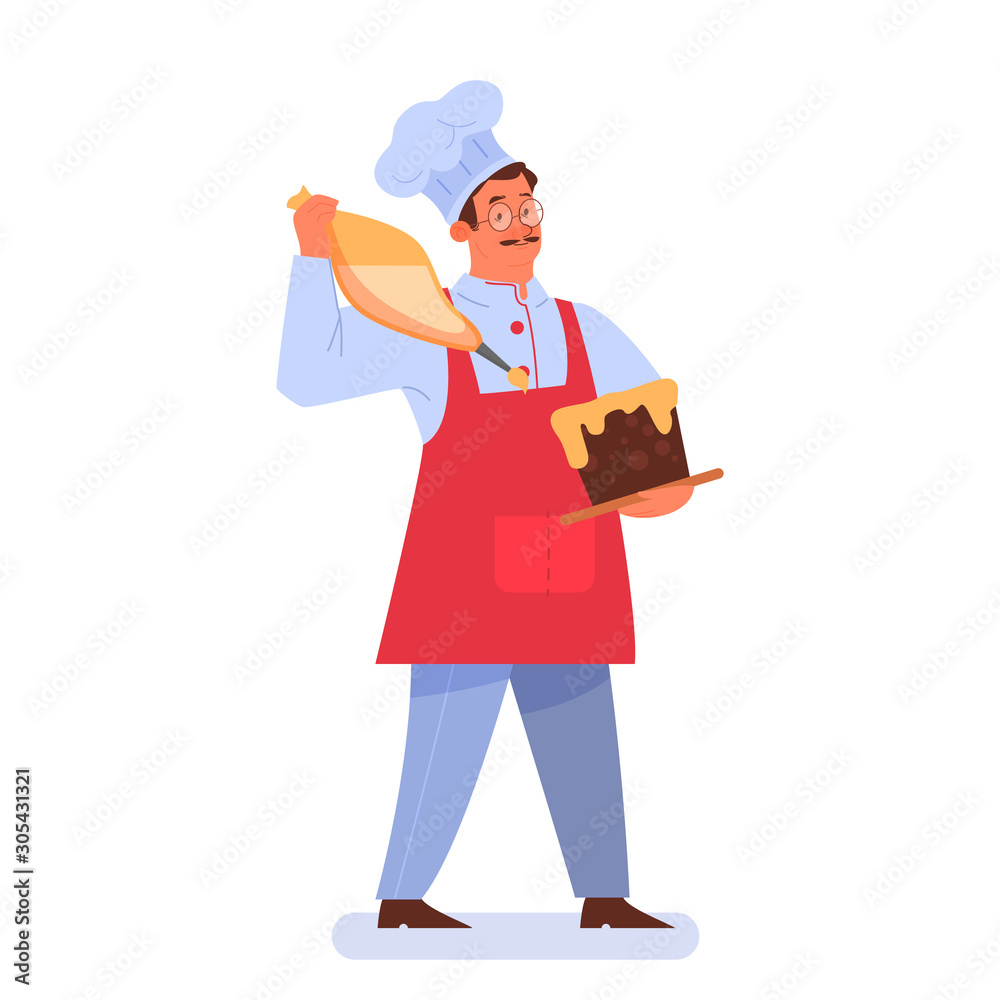 Restaurant chef cooking. Person in apron making tasty dish. Restaurant chef cooking. Person in apron making tasty dish.