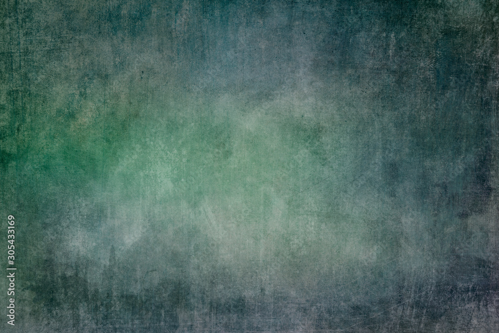 Green and blue grungy background or texture - obrazy, fototapety, plakaty 