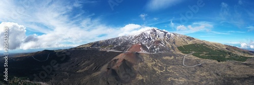 Vulcano Etna panorama dall'alto