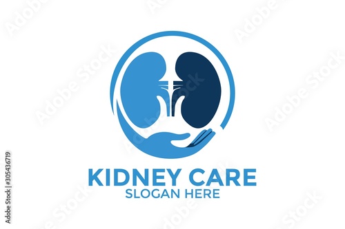 Kidney logo designs concept, Health Kidney logo vector template