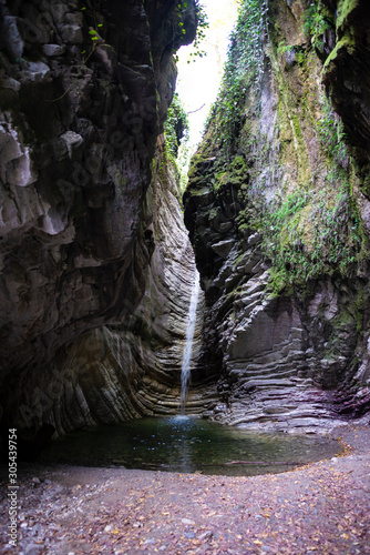 Svirskoye gorge in autumn is a landmark of Lazarevsky district of Sochi, Russia. 5 November 2019 photo