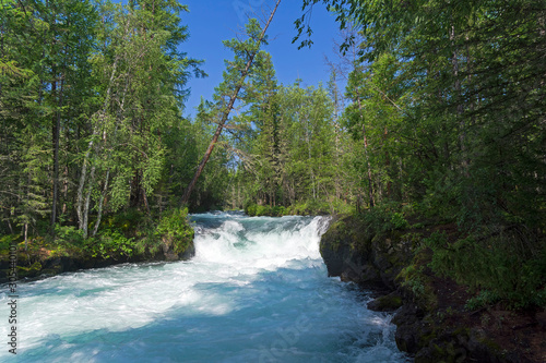 Rapids on a mountain river.