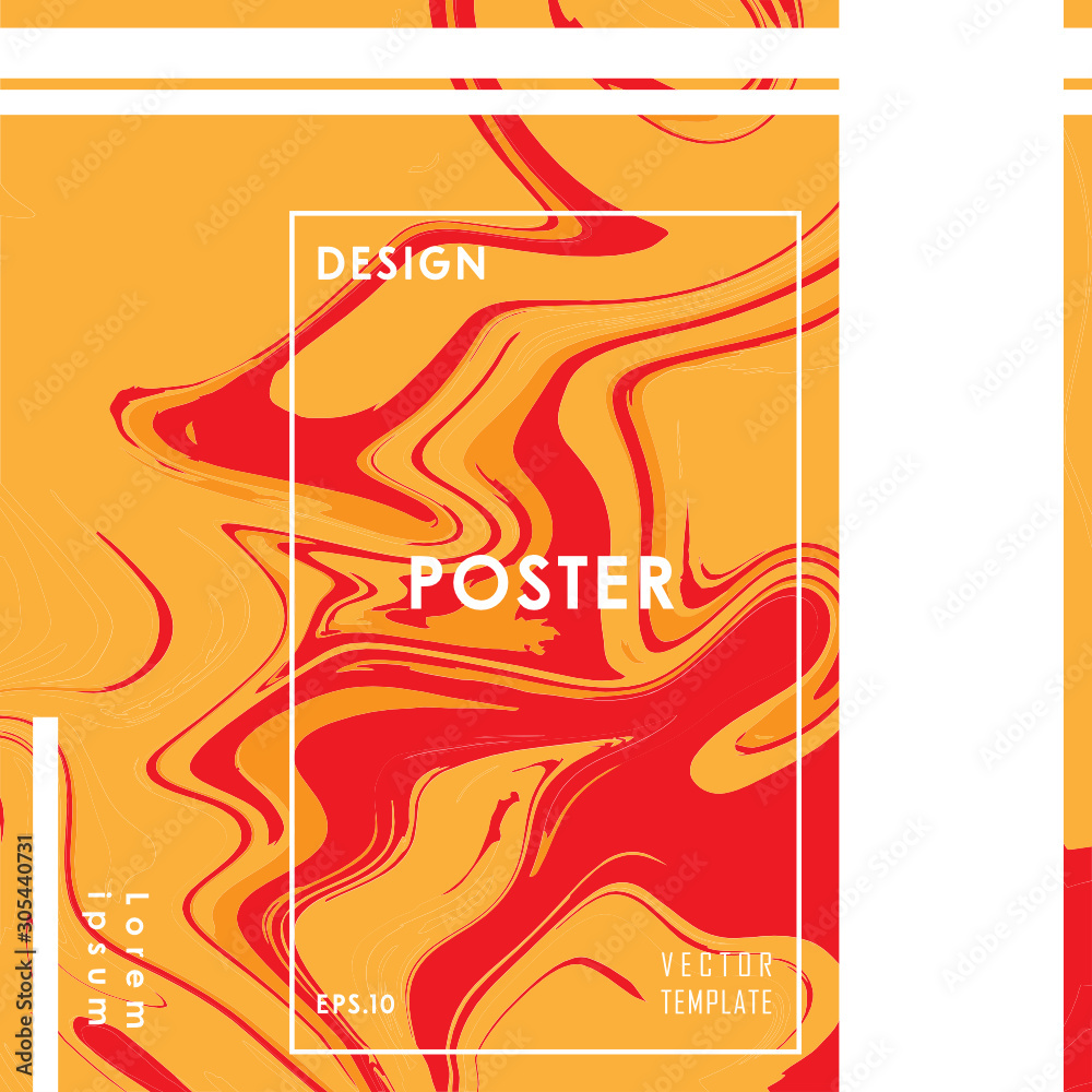 Fototapeta premium Poster Liquid Cool Color