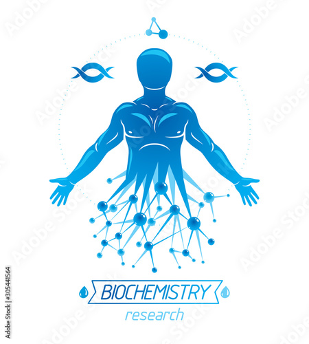 Athletic man vector illustr...