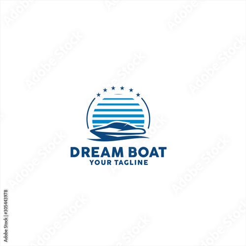 Boat Logo Design Idea Inspiration