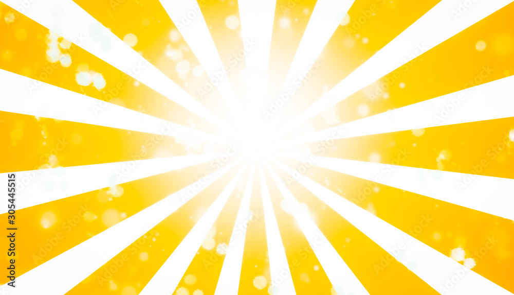 Fototapeta premium Summer time background bokeh light of a glowing Summer time background.
