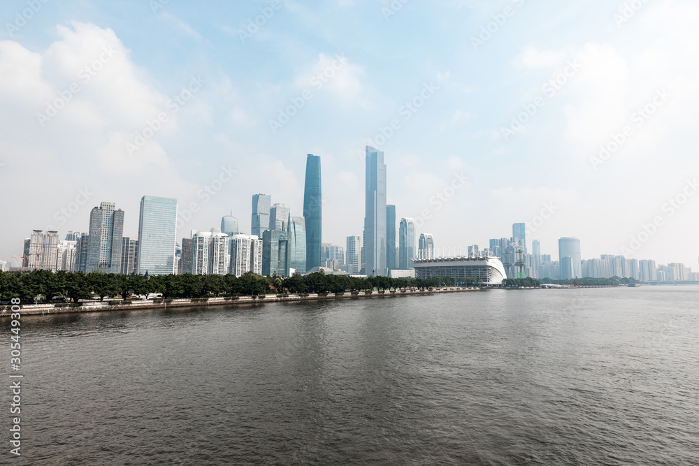 Landscape of Guangzhou city, China