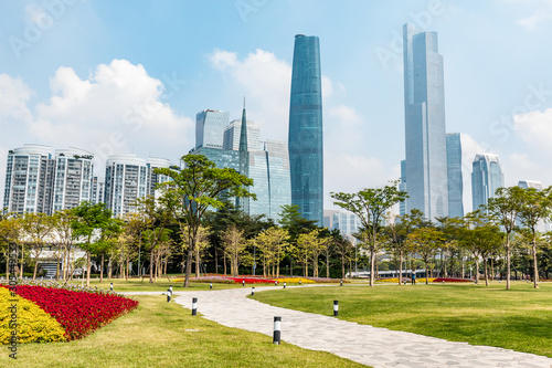 Landscape of Guangzhou city, China