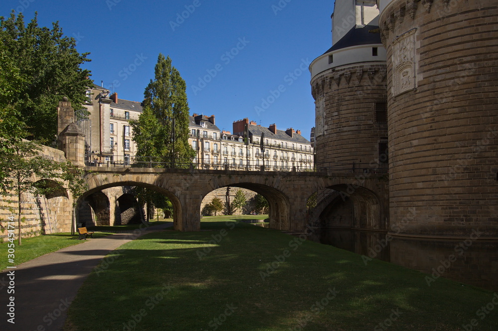 Chateau des ducs de Bretagne in Nantes in France,Europe