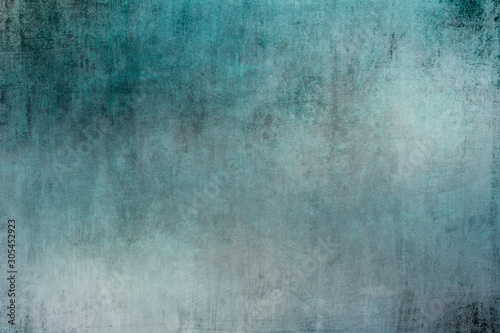 Old blue turquoise wall grungy backdrop