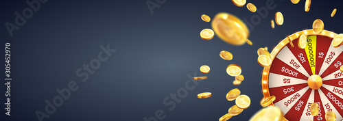 Realistic 3d spinning fortune