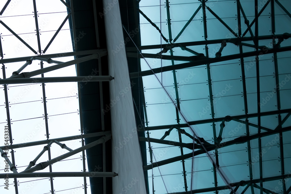 glass and steel construction background glass and steel construction background
