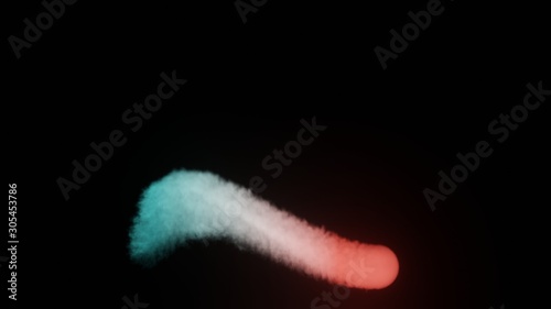 smoke curve wave color gradient