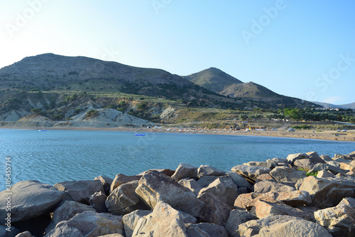 Fototapeta Naklejka Na Ścianę i Meble -  Seascape from turkish aegean island Gokceada