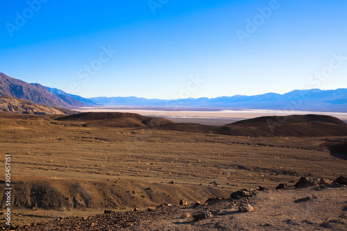 Landscape in Death Valley on Artist Drive 