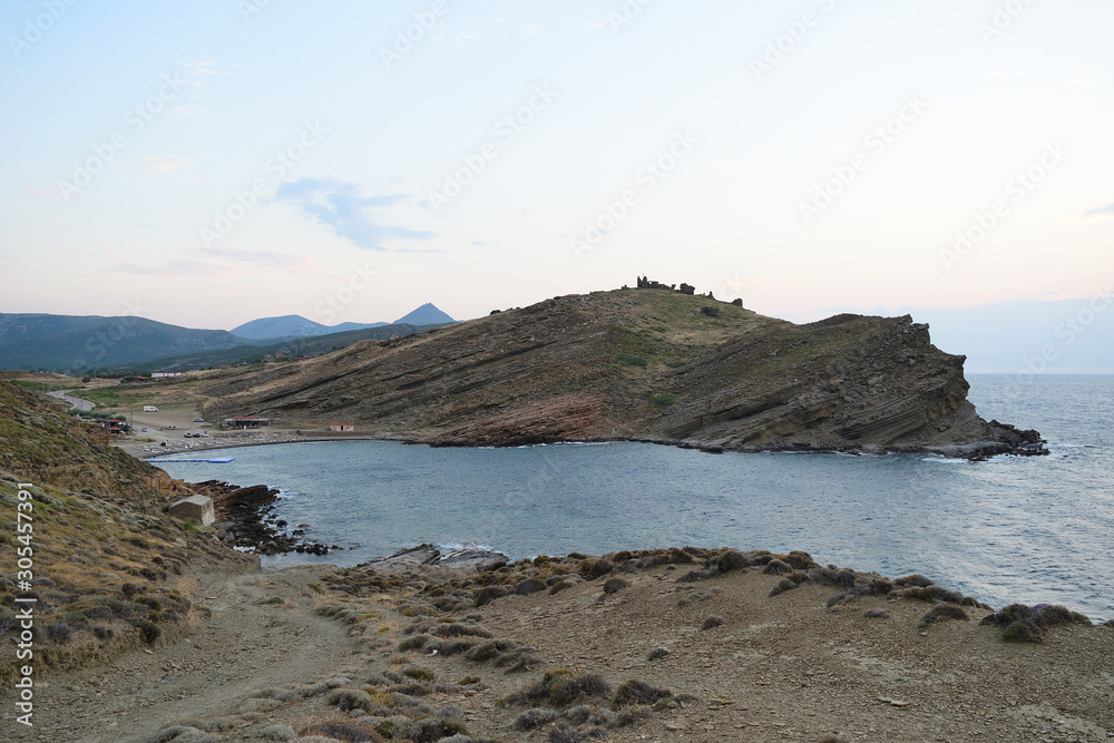 Seascape from turkish aegean island Gokceada