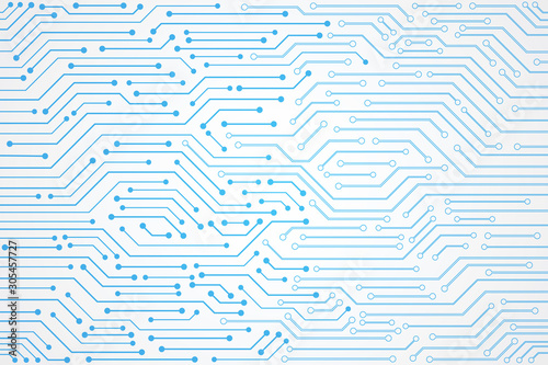 Abstract Technology Background, blue circuit board pattern