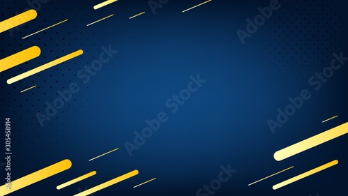 Blurred background. Geometric shapes. Abstract dark blue gradient design. Dynamic shapes background. Landing page blurred cover. Geometric template banner. Vector