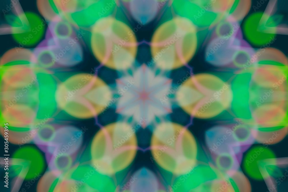 Colorful Abstract kaleidoscope dreamy style, artistic for graphic design, catalog, background & texture.
