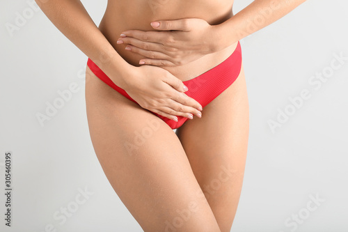 Young woman suffering from ...