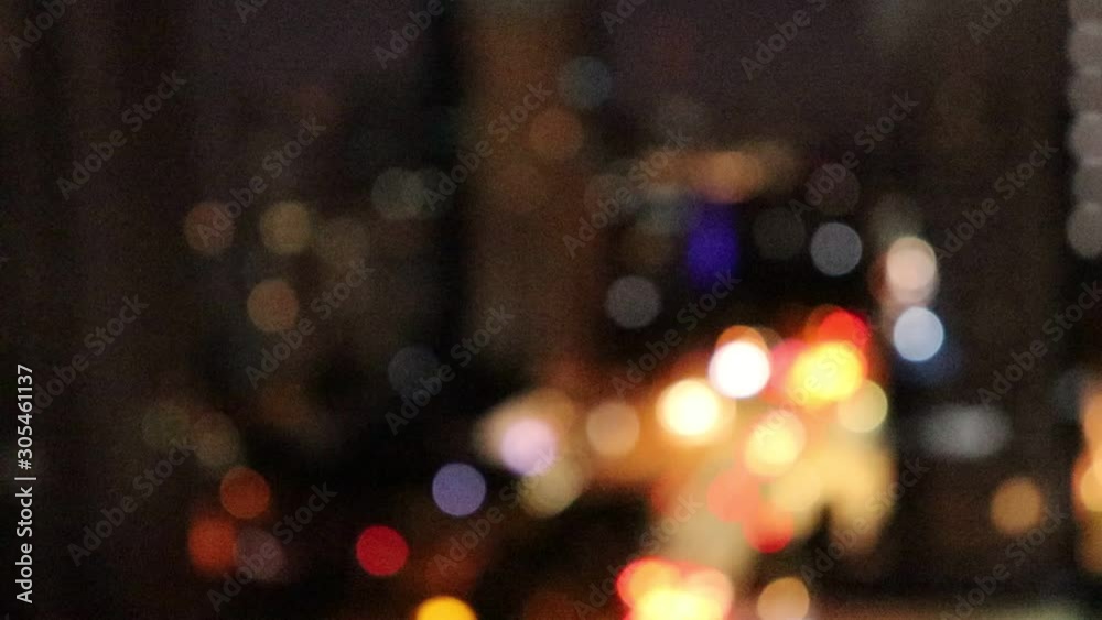 cidade noturna bokeh