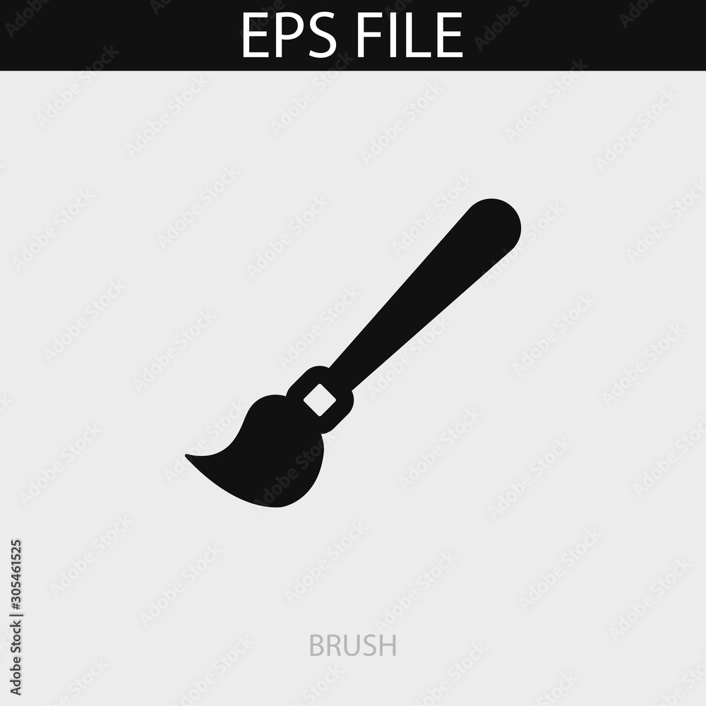 Brush icon. EPS vector file Brush icon. EPS vector file