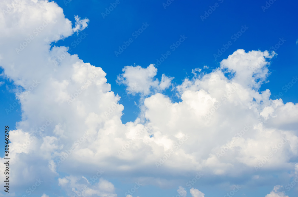 tranquil with beautiful cloud and blue sky background.