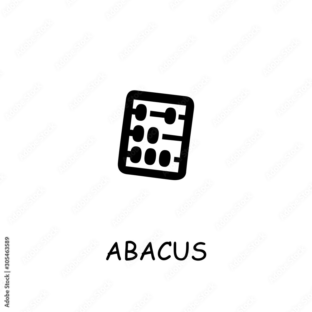 Abacus flat vector icon Abacus flat vector icon