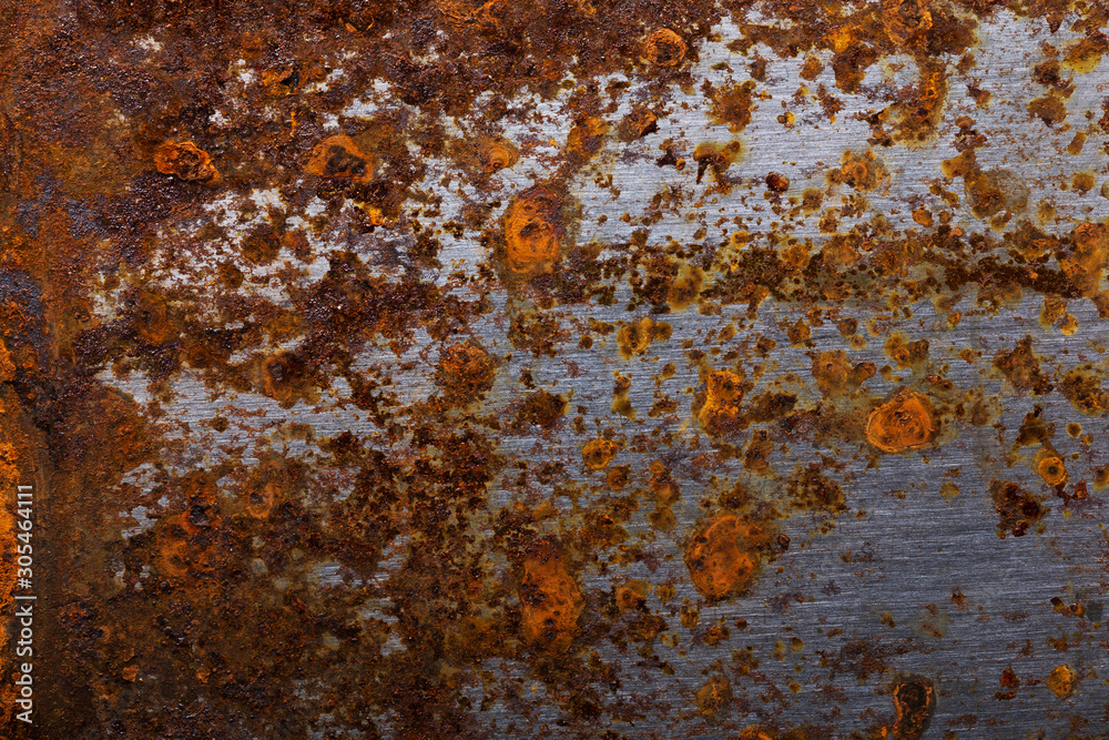 Abstract pattern of rust on old metal textured surface for background Abstract pattern of rust on old metal textured surface for background