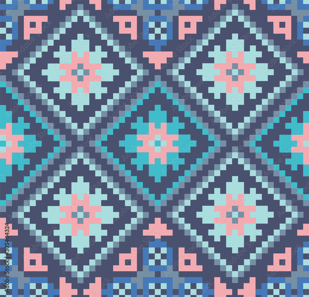 Playful 'winter snowflake' knitted effect repeat vector pattern. Suitable for homeware, kids, backgrounds and stationary. Playful 'winter snowflake' knitted effect repeat vector pattern. Suitable for homeware, kids, backgrounds and stationary.