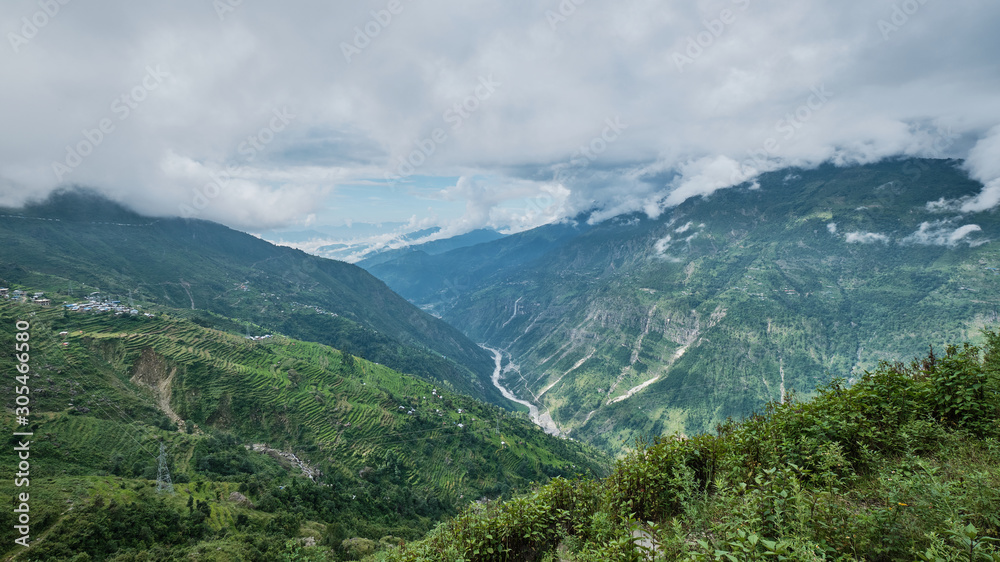 Fototapeta premium Valley of Trishuli River
