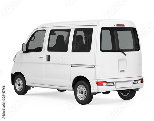 Delivery Van Isolated