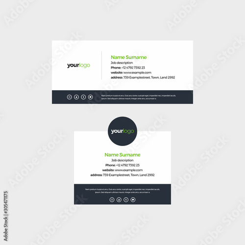 Corporate Email Signature Design Green Small