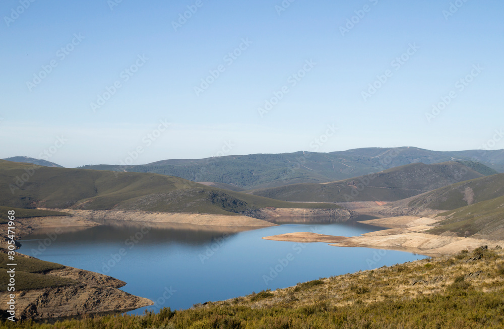 Embalse das Portas in Galicia, Spain Embalse das Portas in Galicia, Spain