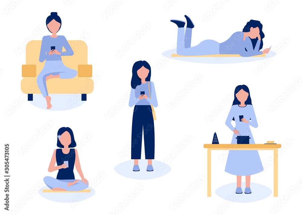 People use phone and laptop People use phone and laptop