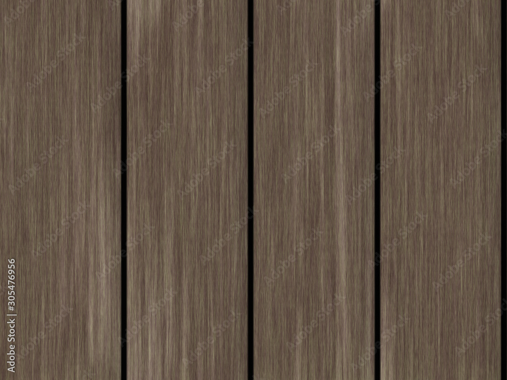 Wood texture background pattern. Dark hardwood planks surface of wooden board floor wall fence. Abstract timber decorative illustration.