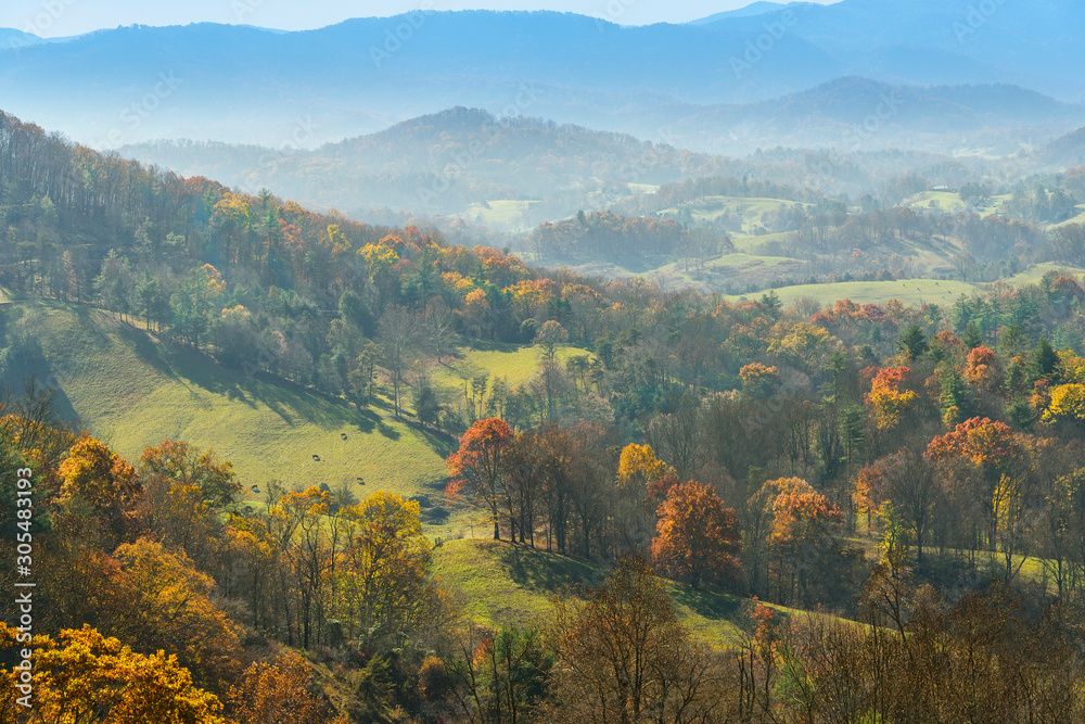 Autumn in the Hills of North Carolina