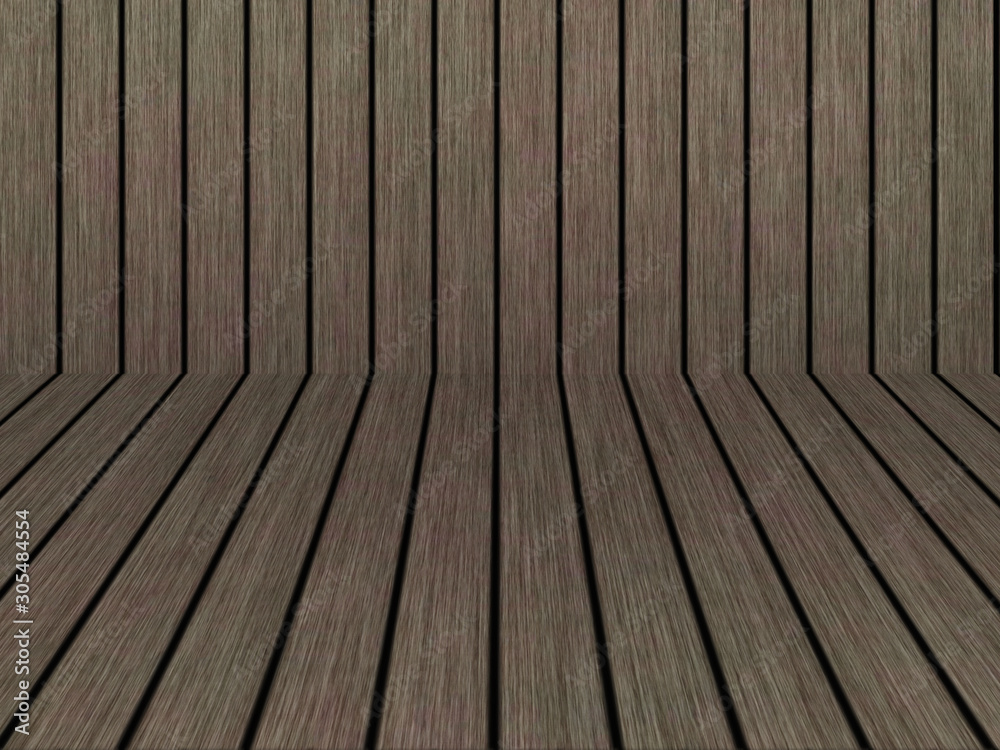 Wood texture background pattern. Dark hardwood planks surface of wooden board floor wall fence. Abstract timber decorative illustration.