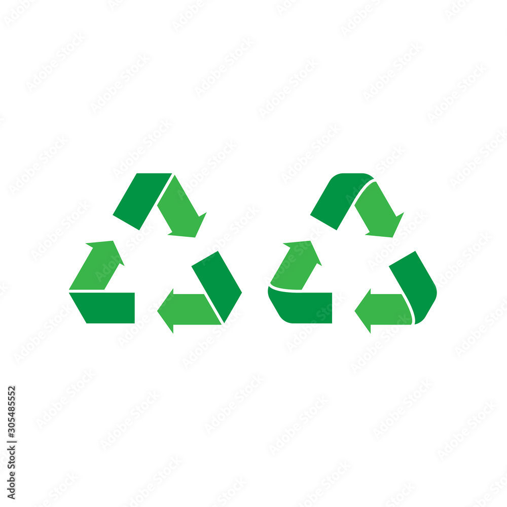 Obraz premium Recycle sign isolated on white background