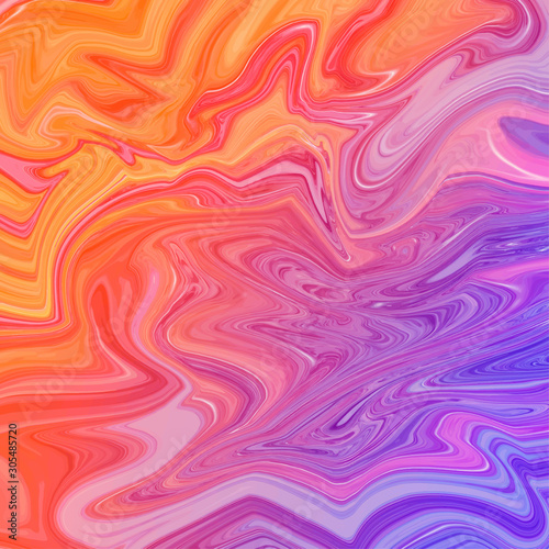 Glossy liquid abstract background. Marbling  acylic paint texture