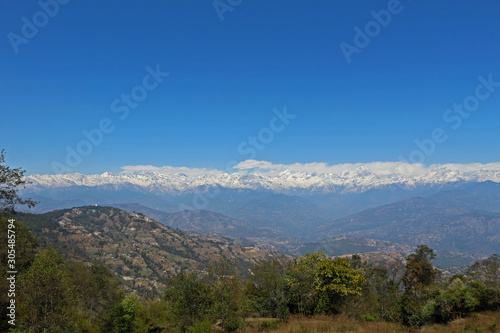 Nepal with a view of the Himalayas