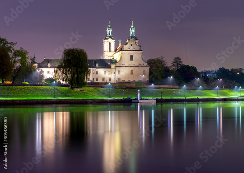 Fotografia Krakow. Church of Pauline on a rolling pin.