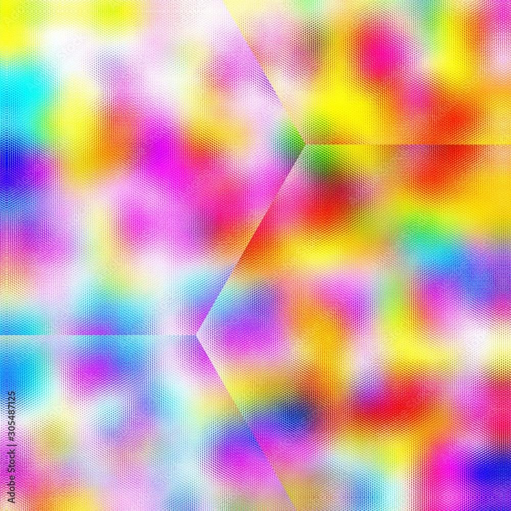 Obraz premium Colorful gradient art and geometric shapes background with textured effect and hexagonal patterns.