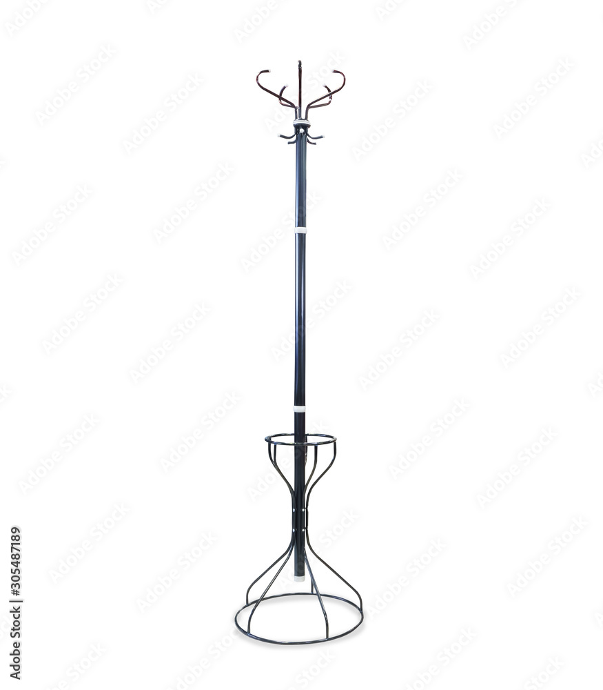 High black hanger isolated over white High black hanger isolated over white
