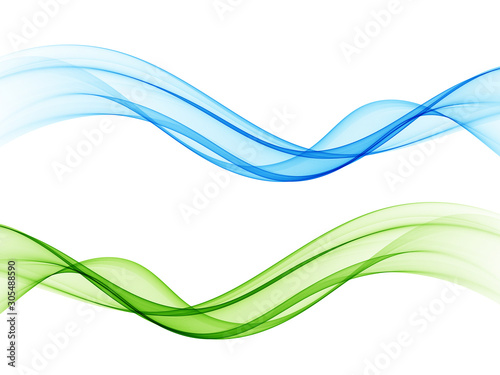 Bright green blue speed abstract lines flow minimalistic fresh swoosh seasonal spring wave transition divider editable template. Vector illustration